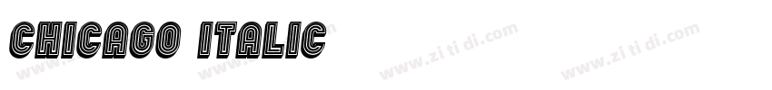 CHICAGO Italic字体转换